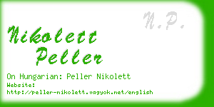 nikolett peller business card